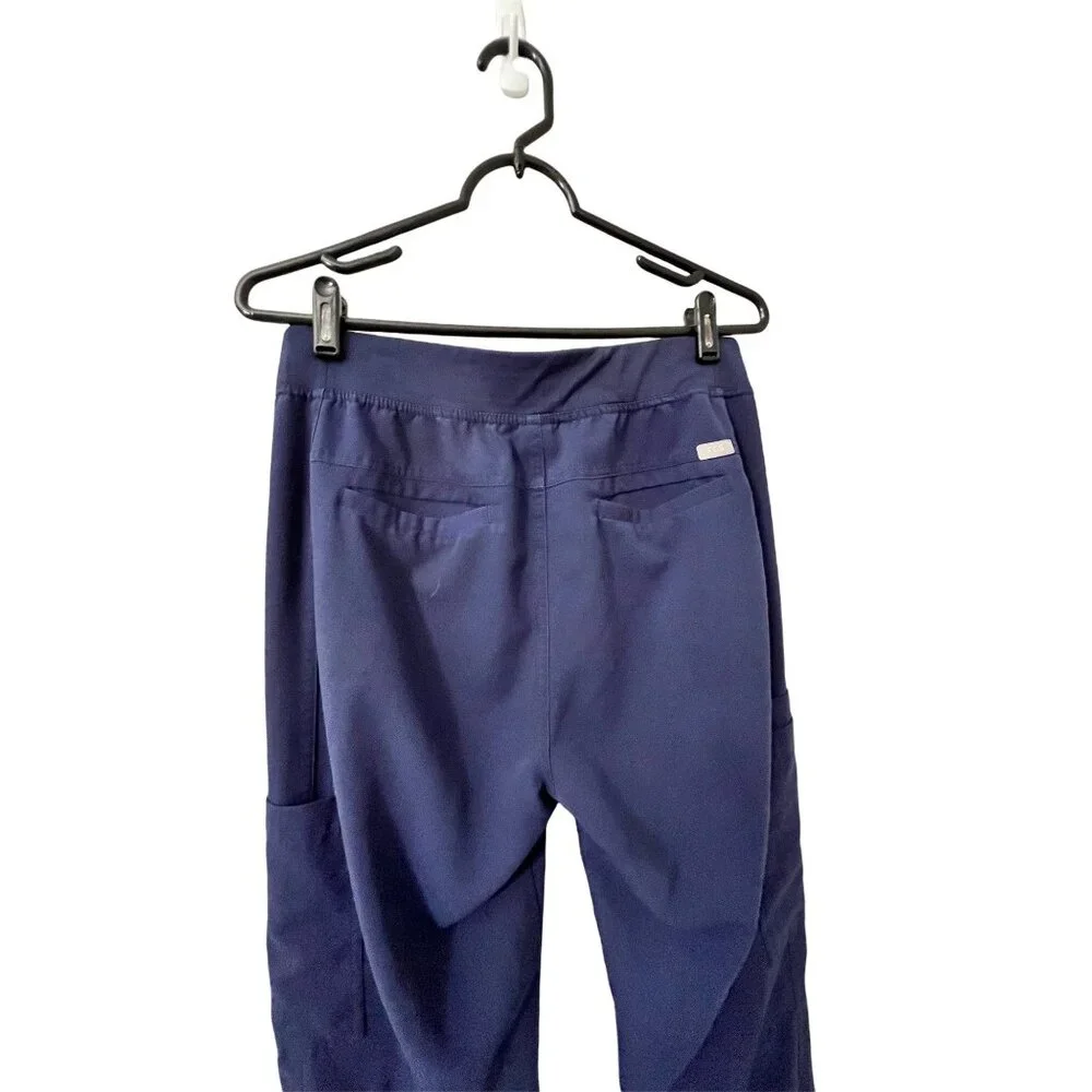 Figs Technical Collection Navy Blue Mens Cargo Scrub Pants Size Small